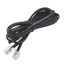 Extensão lisa fio chato para telefone, RJ11, 2 metros, Preto, 4557, Md9 BT 1 UN