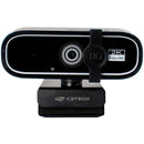 Câmera webcam QHD 2k com clipe de privacidade, Preto, WB-200BK, C3Tech CX 1 UN