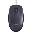 Mouse com fio USB Logitech M90 com Design Ambidestro e Facilidade Plug and Play BT 1 UN