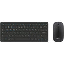 Teclado e Mouse sem Fio Recarregável, Wireless e Bluetooth, Padrão ABNT2, Preto, KMWRB400, App- Tech - CX 1 UN