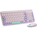Teclado e Mouse sem Fio, Wireless, Padrão ABNT2, Lilás, KMW278L, Ergo - CX 1 UN