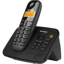 Telefone s/ fio Dect 6.0 c/ identificador de chamadas e secretária preto TS3130 Intelbras CX 1 UN